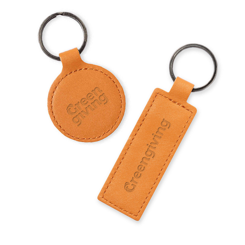 Key ring recycled leather | Eco gift